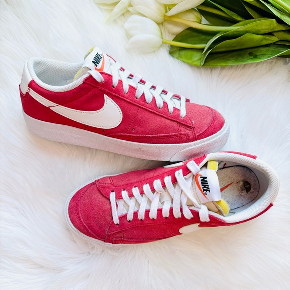 Nike Shoes - Nike Blazer Low '77 Suede University Red Sneakers